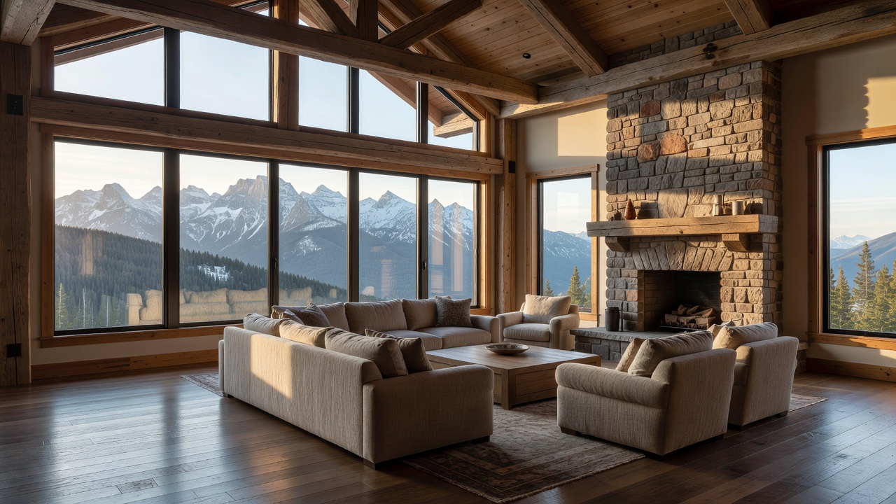 Real interior of the spacious Mountain Suite